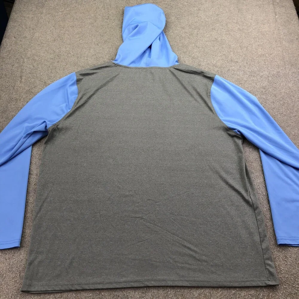 Tennessee Titans Shirt Mens 2XL Gray Blue NFL Football NFL Team Apparel Hooded